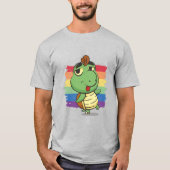 Schildkröten- und RegenbogenCartoon T-Shirt (Vorderseite)