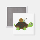 Schildkröten und Schnecken Magnet (Vorderseite/Rückseite)