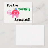 Schildkröten und Schnecken Phantastisch Valentine Mitteilungskarte (Vorne/Hinten)