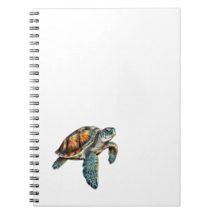 Schildkröten Unterwasser-Design Für Taucher Notizblock