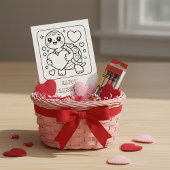 Schildkröten Valentinstag Malvorlage für Schüler Postkarte