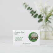 Schildkröten-Visitenkarte Visitenkarte (Stehend Vorderseite)