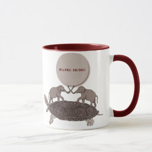 Schildkröten vollständig hinunter Tasse