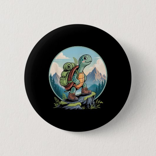 Schildkröten-Wander-Rucksack-Bekleidung Für Outdoo Button (Vorderseite)