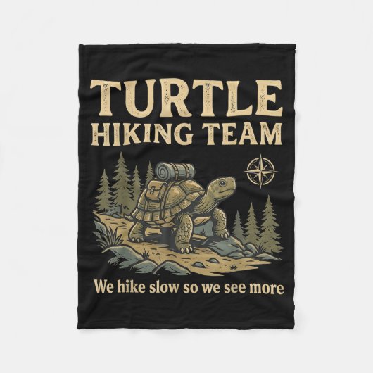 Schildkröten-Wanderteam wandert langsam, sieht meh Fleecedecke (Vorderseite)