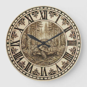 Schildkröten-Wanduhr - Stetig & Friedlich Große Wanduhr