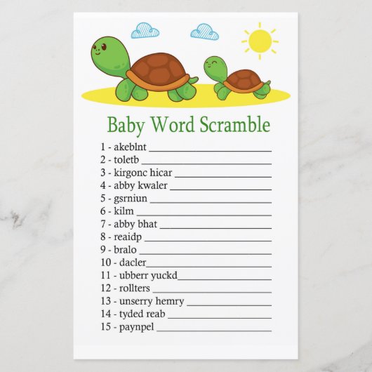 Schildkrötenbaby (Vorderseite)