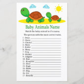 Schildkrötenbabys Name Game (Vorderseite)
