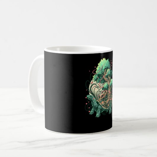 Schildkrötenbaum Kaffeetasse (Vorderseite Links)