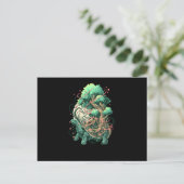 Schildkrötenbaum Postkarte (Stehend Vorderseite)