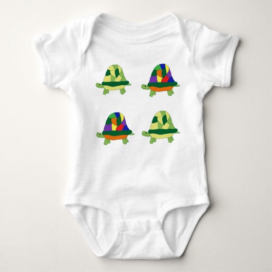 Schildkrötenbekleidung Baby Strampler (Vorderseite)