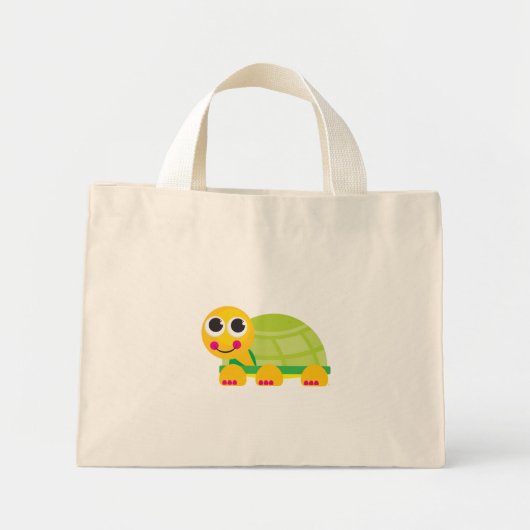 Schildkrötenbeutel Mini Stoffbeutel (Vorne)
