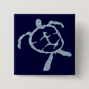 Schildkrötenblau Button