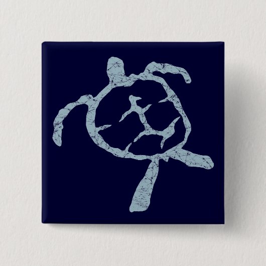 Schildkrötenblau Button (Vorderseite)
