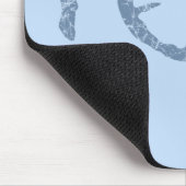 Schildkrötenblau Mousepad (Ecke)