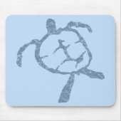 Schildkrötenblau Mousepad (Vorne)