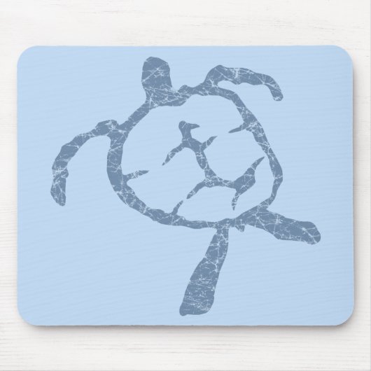 Schildkrötenblau Mousepad (Vorne)
