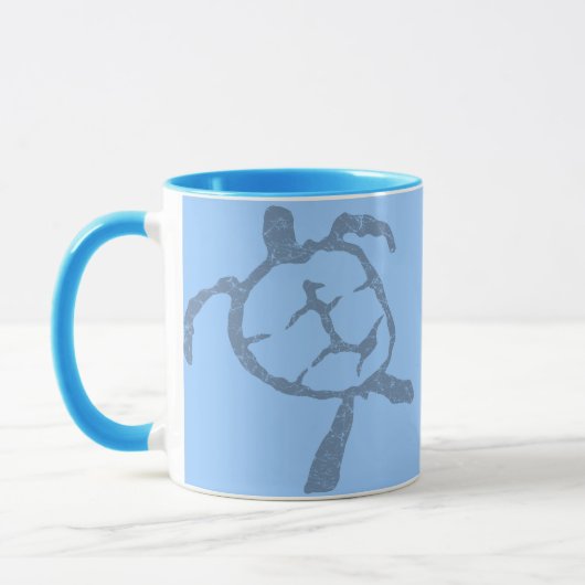 Schildkrötenblau Tasse (Links)