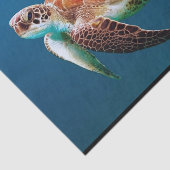 Schildkrötenblauer Foto Seidenpapier (Ausschnitt)