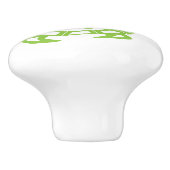 Schildkrötenblaues Muster Keramikknauf (Seitenansicht)