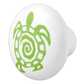 Schildkrötenblaues Muster Keramikknauf (Rechts)