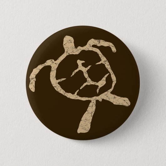 Schildkrötenbraun Button (Vorderseite)