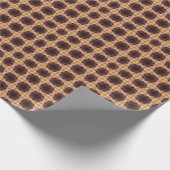 Schildkrötenbraune Herzen Geschenkpapier (Ecke)