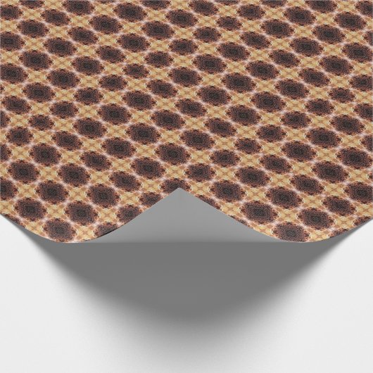 Schildkrötenbraune Herzen Geschenkpapier (Ecke)