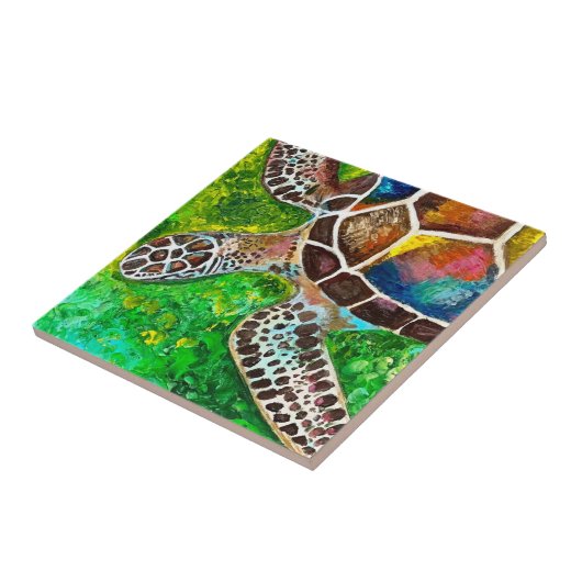 Schildkrötendekor Fliese (Seite)