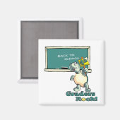 Schildkrötendesign "4th Graders Rock" Magnet (Vorderseite/Rückseite)