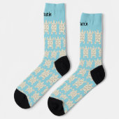 Schildkrötendesign Personalisiert Socken (Linkes Detail)