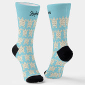 Schildkrötendesign Personalisiert Socken (Gewinkelt)