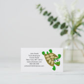 Schildkrötendesign Visitenkarte (Stehend Vorderseite)