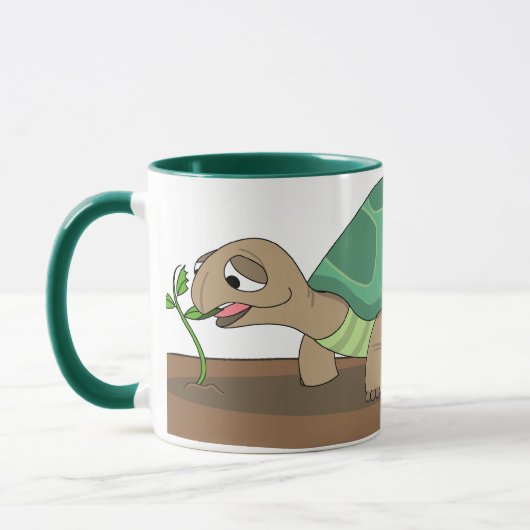 Schildkrötenessen Tasse (Links)