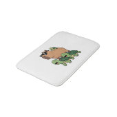 Schildkrötenfahrt Capybara, Funny Capybara Badematte (Schrägansicht)