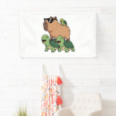Schildkrötenfahrt Capybara, Funny Capybara Banner (Insitu)