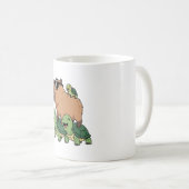 Schildkrötenfahrt Capybara, Funny Capybara Kaffeetasse (VorderseiteRechts)