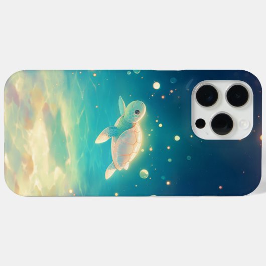 Schildkrötenfahrt durch das sonnige Meer Case-Mate iPhone Hülle (Rückseite (Horizontal))