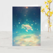 Schildkrötenfahrt durch das sonnige Meer Karte (Gelbe Blume)