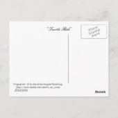 Schildkrötenfahrt Postkarte (Rückseite)