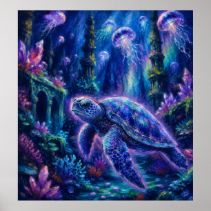 Schildkrötenfantasie Poster