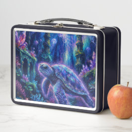 SchildkrötenFantasy Metall Brotdose
