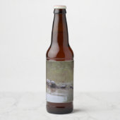 Schildkrötenflaschen Bierflaschenetikett (Vorderseite)