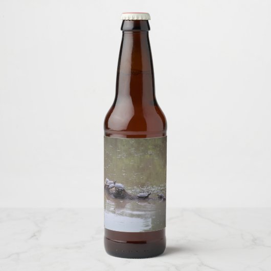 Schildkrötenflaschen Bierflaschenetikett (Vorderseite)