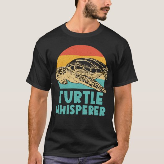 Schildkrötenflüster Retro Vintag T-Shirt (Vorderseite)
