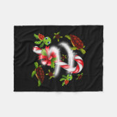 Schildkrötengift | Turtle Candy Sweet Christmas Fleecedecke (Vorderseite (Horizontal))