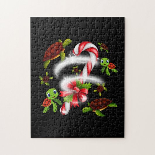 Schildkrötengift | Turtle Candy Sweet Christmas Puzzle (Vertikal)