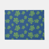 Schildkrötengrün auf blau fußmatte (Vorderseite)