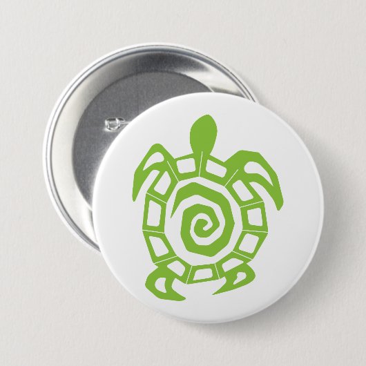 Schildkrötengrün Button (Vorne & Hinten)