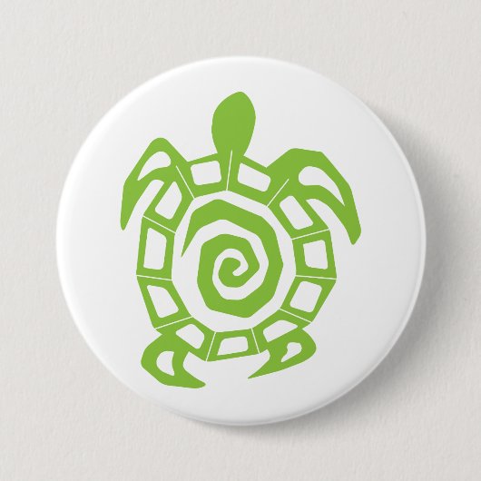 Schildkrötengrün Button (Vorderseite)